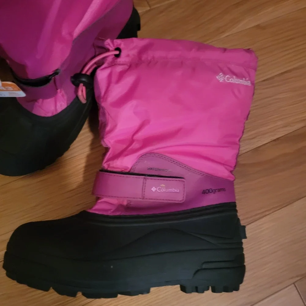 Columbia‎ Powderbug Forty Youth Pink Waterproof Winter Kids Boots size 3 NWT